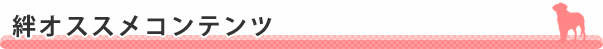 絆オススメコンテンツ
